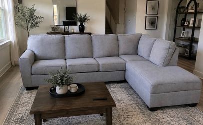 Modern Gray L-Shaped Sectional Sofa