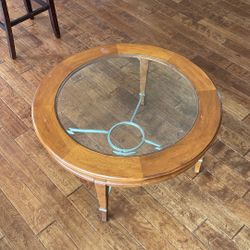 Round Wood Coffee Table
