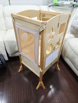 Kitchen Helper Stool, Adjustable Height Step Stool for Kids.