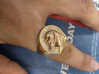 Horse ring 14k