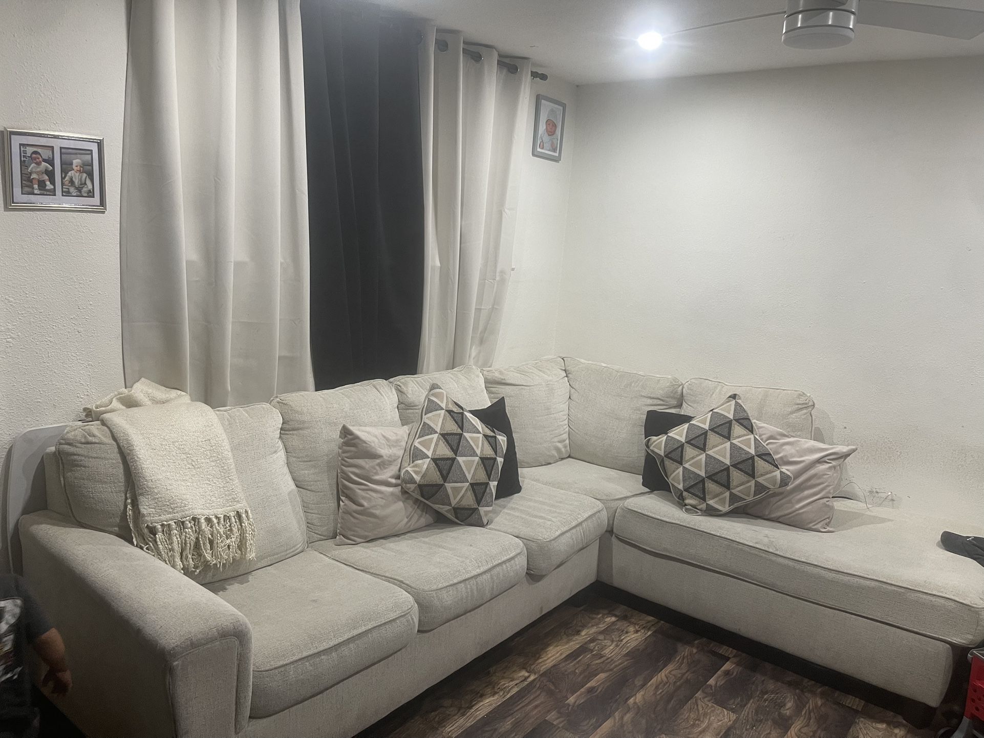Sectional Beige Couch 