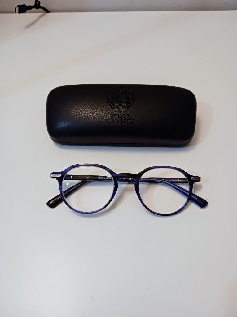 Vince Camuto handmade frame unisex color blue.
Size 48-21 145.
With a New Vince Camuto case.
With demo lenses. 
Only 80 dollars (on sale for 250 dolla