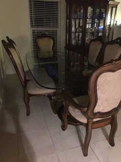 Dining Room Beveled Glass Table