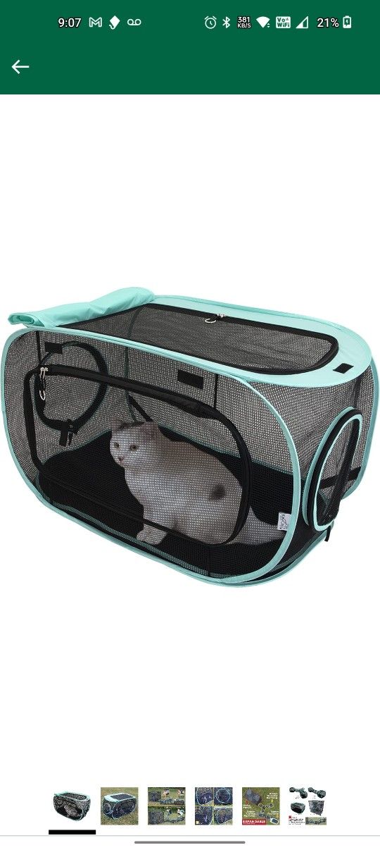 Cat Outdoor Indoor Play Kennel