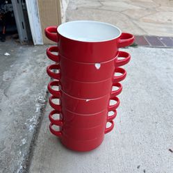 Soup Porcelain Cup Plate, Restaurant Equipment
