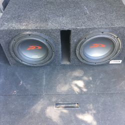 2 10” Alpine Type R Subs w/ 1” MDF Ported Box (Like New)