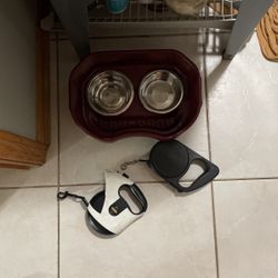 Doggie Bowls And Leashes 