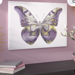 Butterfly picture in shades Of Lavender And Purple. 