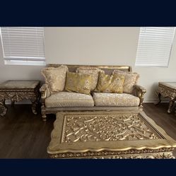 beautiful gold sofa set