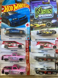 Hot Wheels Die-Cast Cars Chevy Nissan honda Mazda