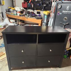 Black TV stand