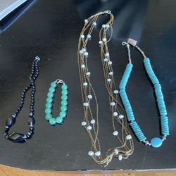 3 Necklaces and 1 Bracelet
