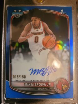Mikel Brown jr. True blue bowman rookie auto /150