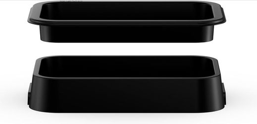 GIZMO SIFTING REUSABLE BLACK PLASTIC CAT LITTER BOX