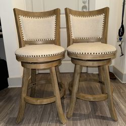 (2) Finn Counter Height Bar Stools