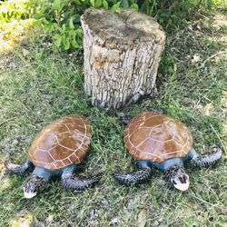 💥Brand new Beautiful Realistic Solid Stone Sea Turtle. 18 inches solid 25 lbs perfect for gardens,yards,pool decor or gifts 🎁 $40 each 