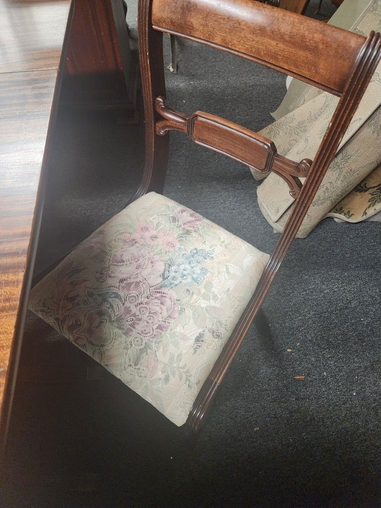 Vintage Dining Table And 3 Chairs