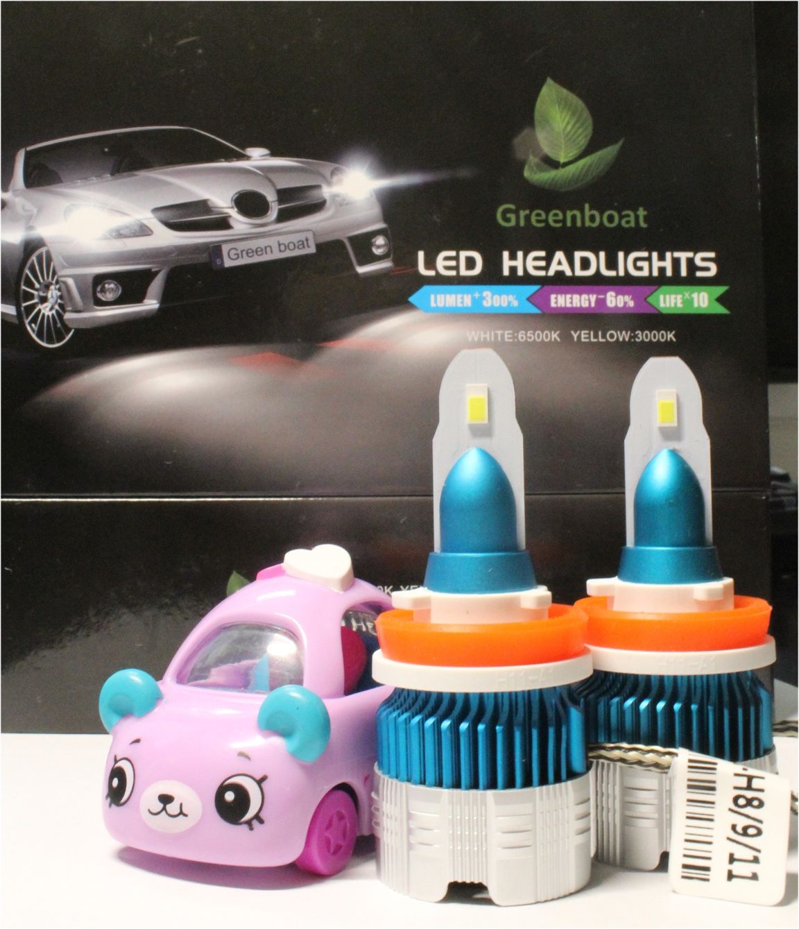 60 watts 6000klms Pure White LED headlight bulbs National shipping Available