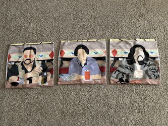 The Big Lebowski Pillow Covers, 3@ $10  Each