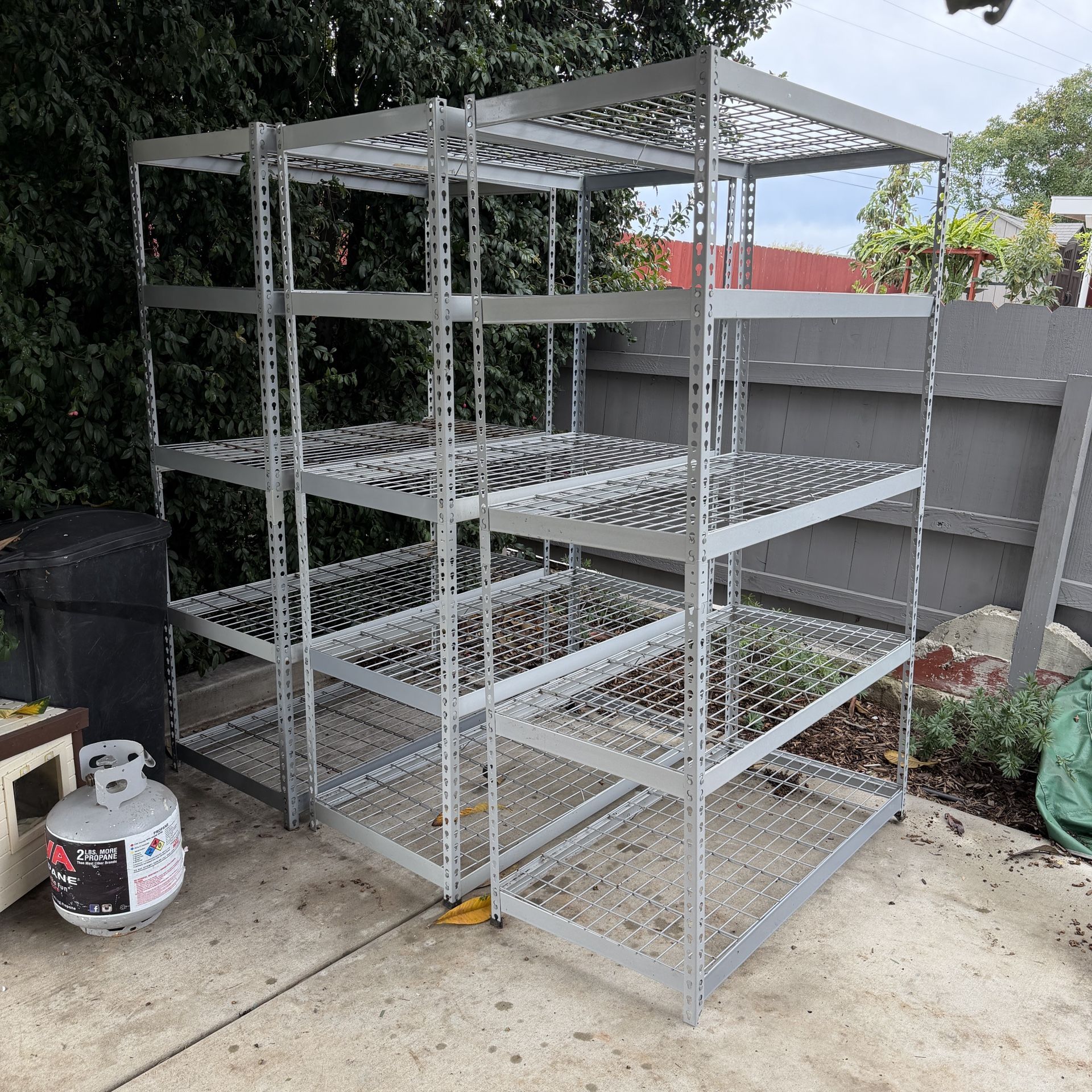 Husky 5-Tier Heavy Duty Steel Garage Storage Shelving Unit in Silver (48 x 78 x 24”) - Adjustable