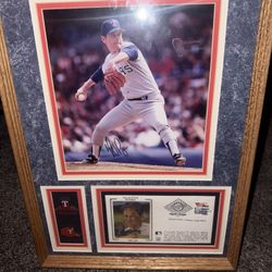 Nolan Ryan Signed Plaque