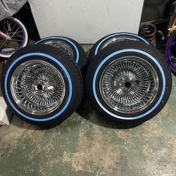 Lowrider 13x7 Wire Rims 100 Spoke