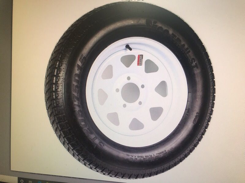 New 15 inch trailer wheel and tire