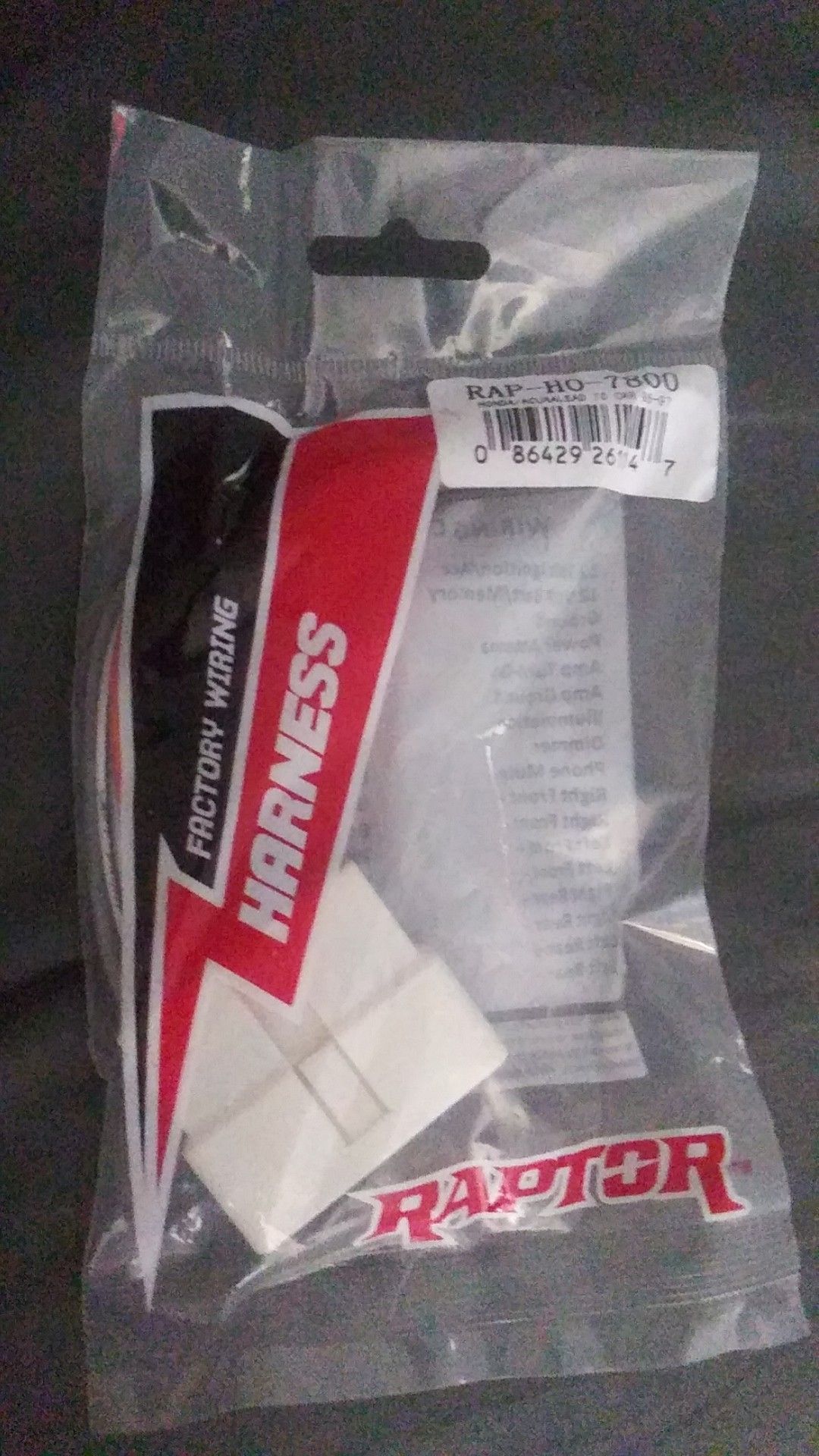 90-93 honda accord after market radio adapter harness