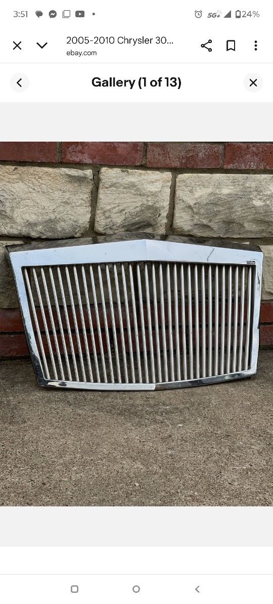 E & G Classic Chrome Car Grill For Chrysler 300
