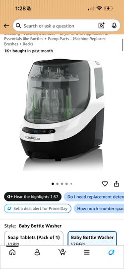 Baby breeza bottle washer