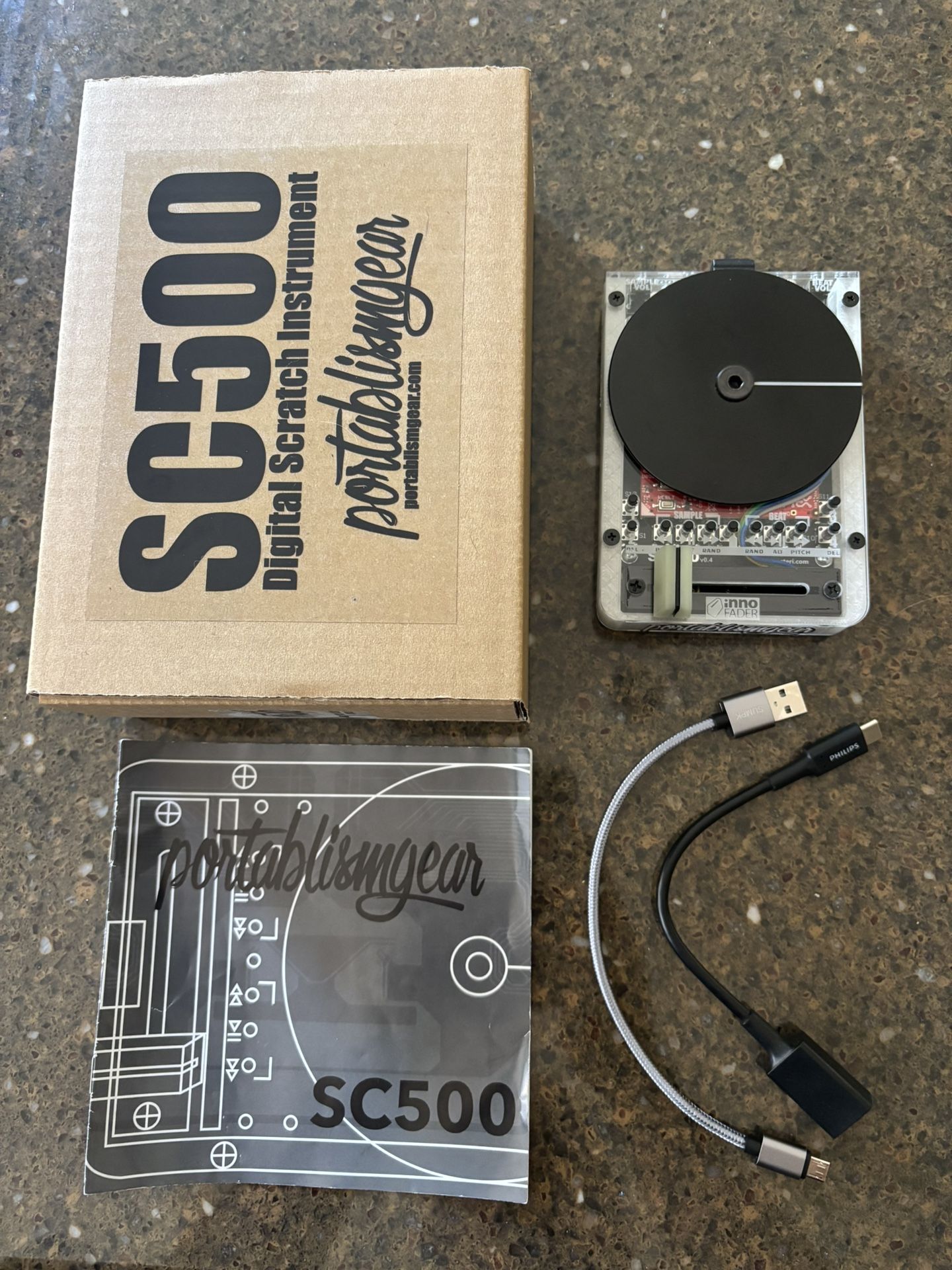 Portablism Gear SC500 Digital Scratch Instrument Turntable (Made in Germany)