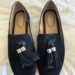 Black suede