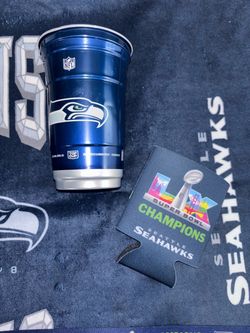 Seattle Seahawks NFL Cup and Super Bowl Koozie Set