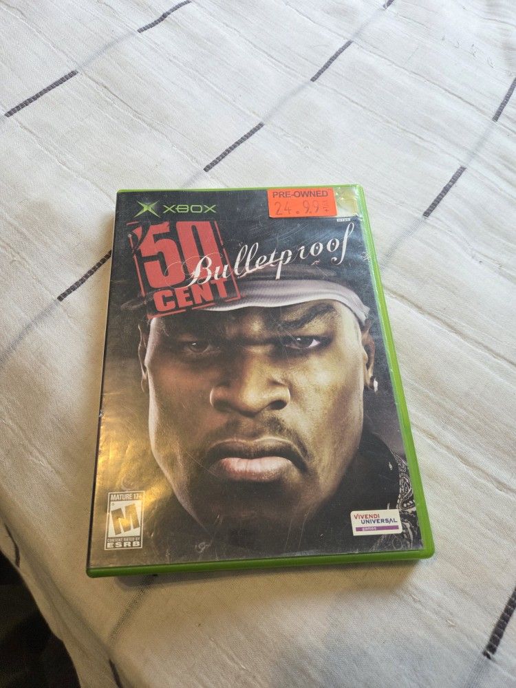 50 Cent Bulletproof Original Xbox Third Person Action Shooter Hip Hop No Manual