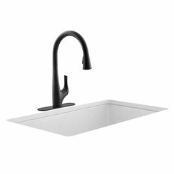 Kohler Bevin Matte Black - Pull-Down Kitchen Faucet