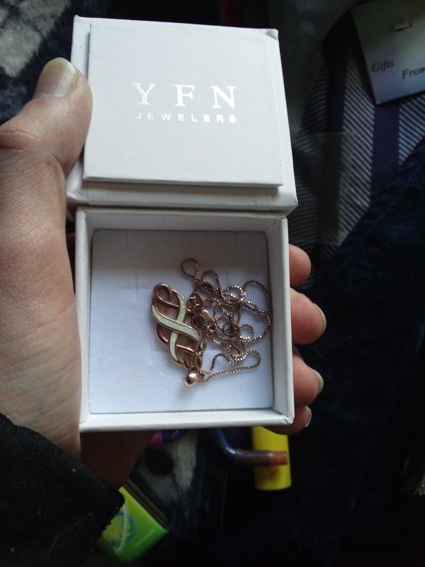 Yfn Necklace With Opal