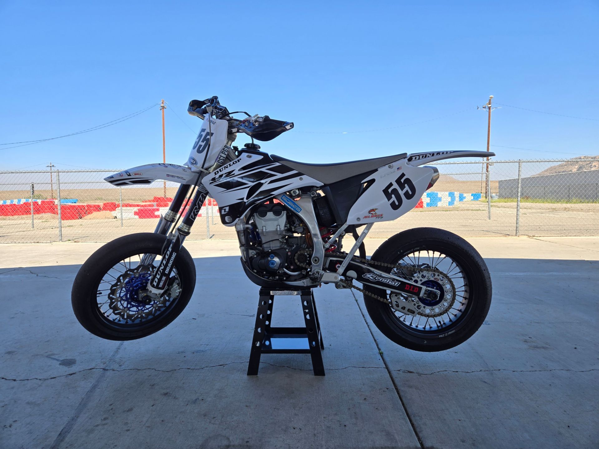 Yamaha YZ450F Supermoto motorcycle