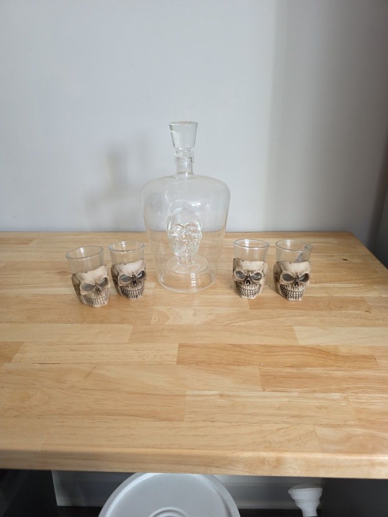 Decanter And Shot Glass Set