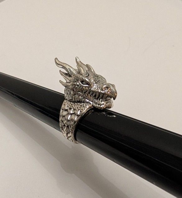 Dragon Sterling Silver Ring 