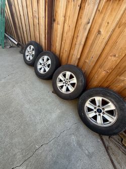 Ford Alloy Wheels with Tires Set of 4