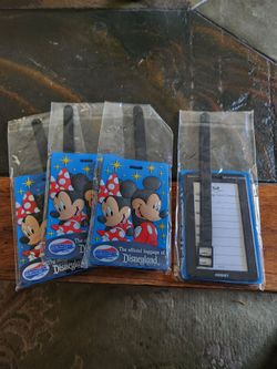 4 Disneyland American Tourister Luggage Tag