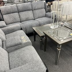Quadruple Reclining Couch And Loveseat!