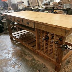 Wine Rack Inside Island