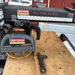 Craftsman Radial Arm Saw With Table Stand