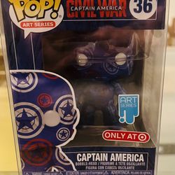 CAPTIN AMERICA ART SERIES ONLY AT TARGET CIVIL WAR FUNKO PP
