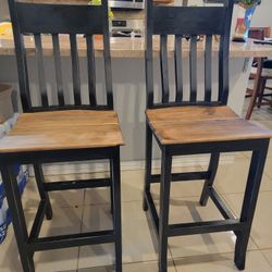 RUSTIC , TALL BAR STOOLS 