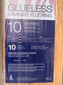 New Glue Less Laminate Flooring Oak Color, 6mm, 30 square feet approximately