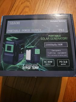 SBAOH P81 Portable Solar Generator 20000mAh