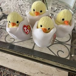 TY Beanie Babies yellow Easter baby chicks
