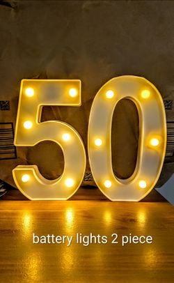Marquee Number 50 LED Light Set